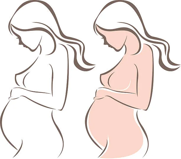 femme enceinte esquisse de dessin