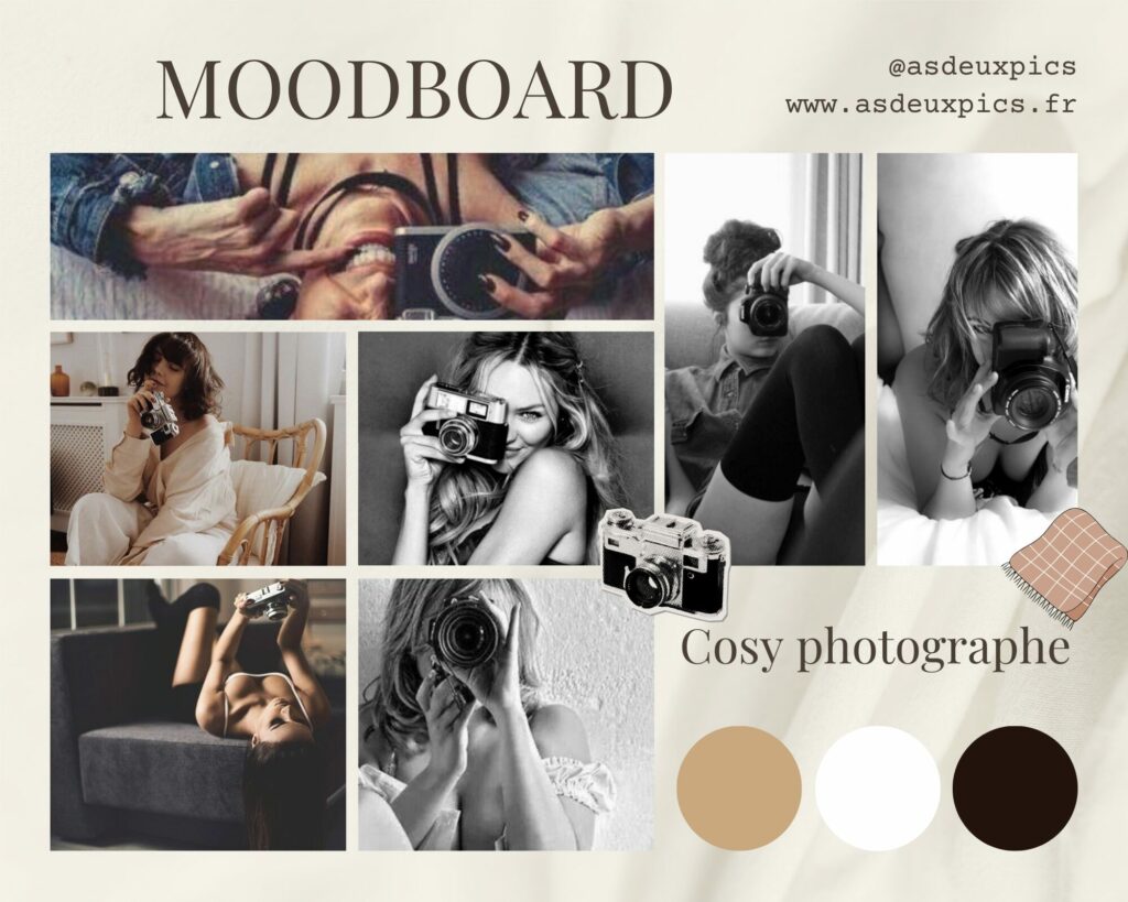 Moodboard cosy photographe