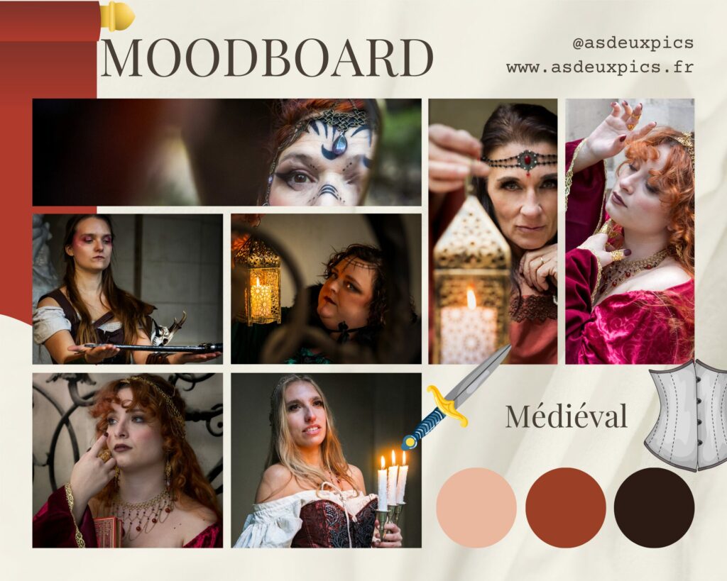 Moodboard photo Médieval