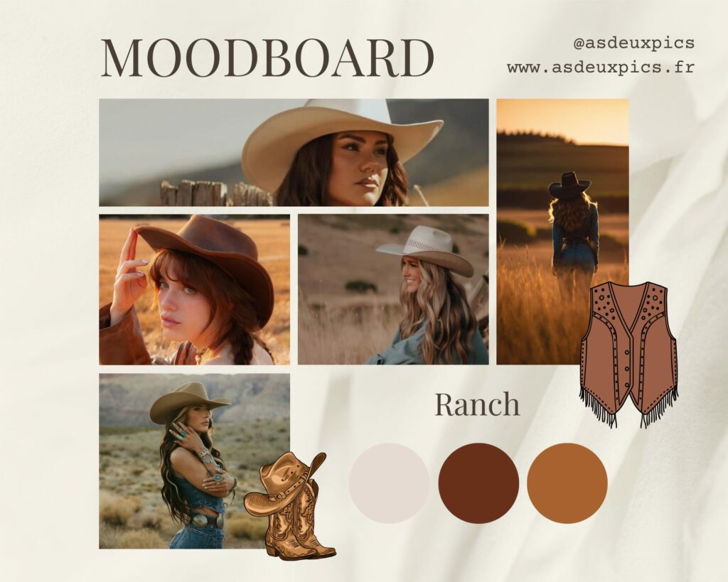 Moodboard cowgirl