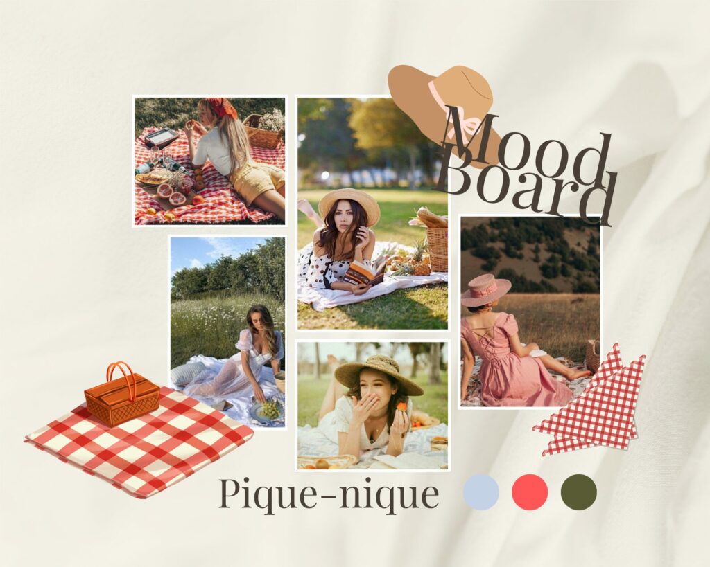 Moodboard pique-nique