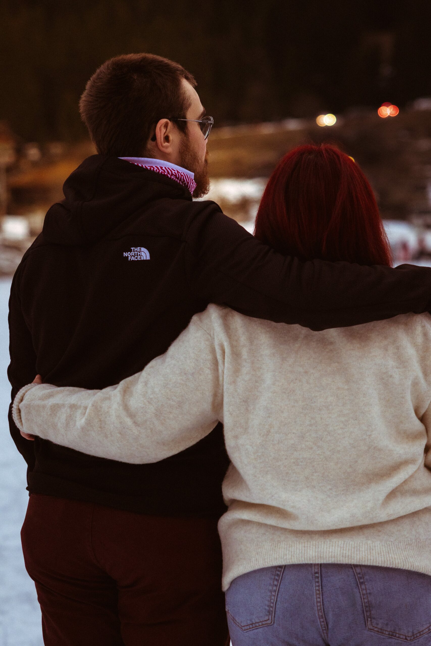 Photo couple neige